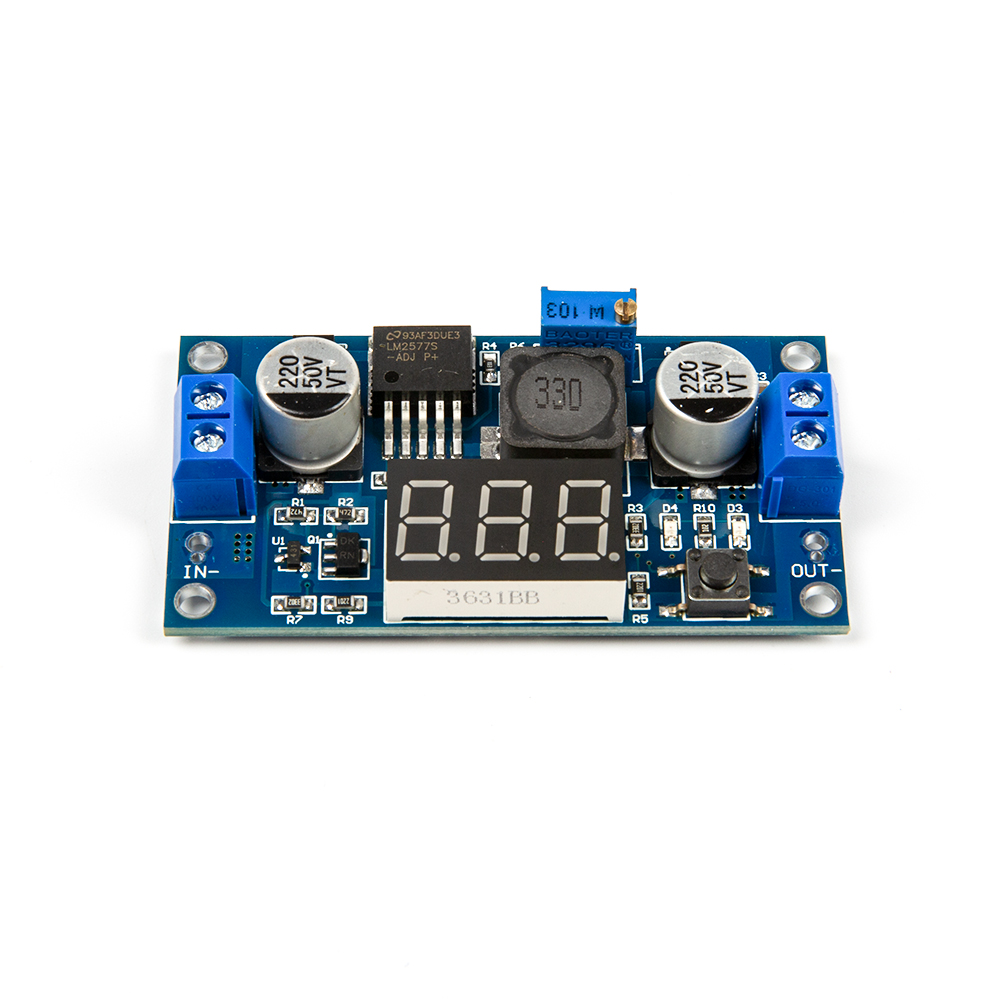Преобразователь напряжения LM2577 с вольметром